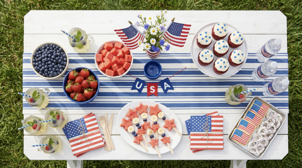 healthy July 4th Americana desserts